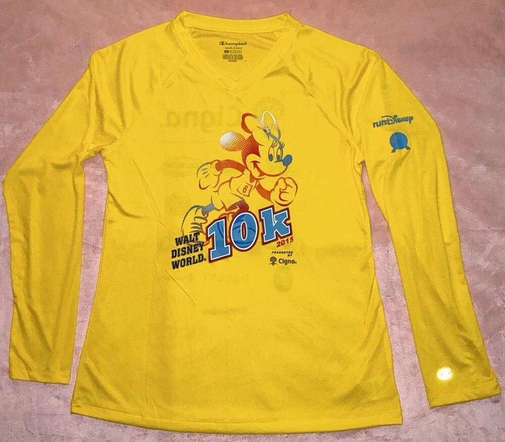 runDisney 2015 Walt Disney World 10k running shirt Unisex Minnie Mouse M VGC